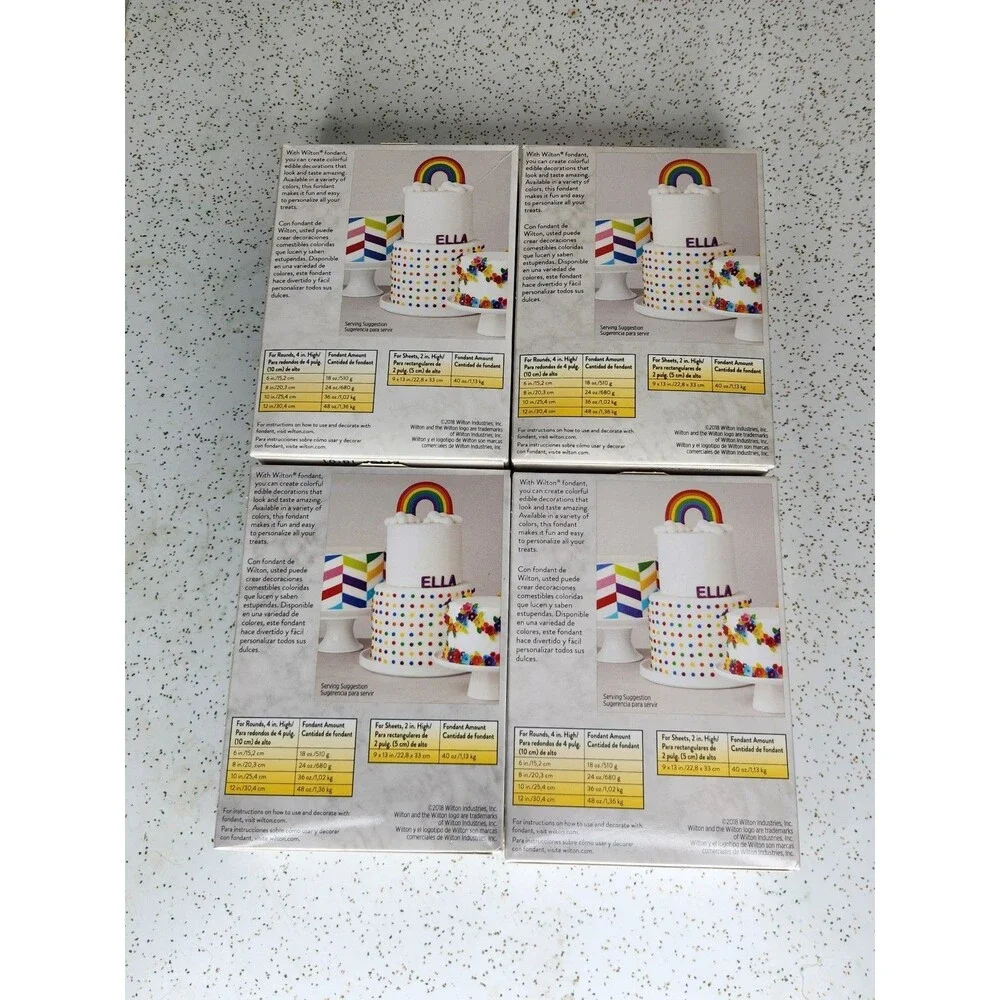 Wilton Decorator Preferred Mixed Fondant, Vanilla Flavor Fondant Icing 24 oz Lot